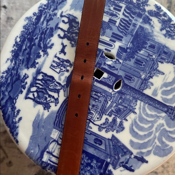 Vintage Coach Leather Belt w/ Brass Buckle - Picture 6 of 7